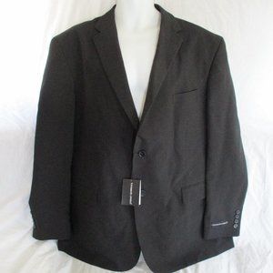 NWT NEW VITTORIO ST. ANGELO Tuxedo JACKET SUIT BLACK 48L Formal Sports